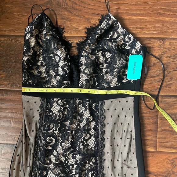 ♥️Mind Code Black and Cream Lace Chemise - Picture 9 of 10